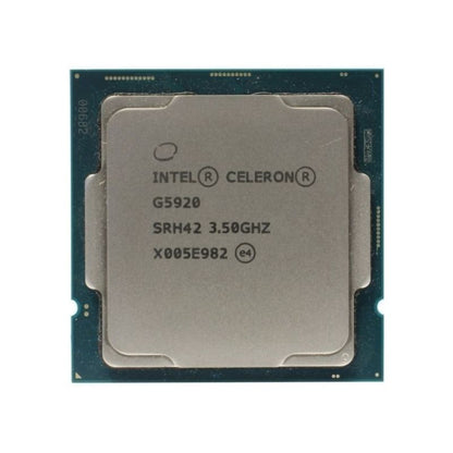 Intel Pentium Gold G5920 Processor, 2 Cores, 4 Threads, 3.4 GHz, LGA 1200, 4MB Cache - Desktop CPU