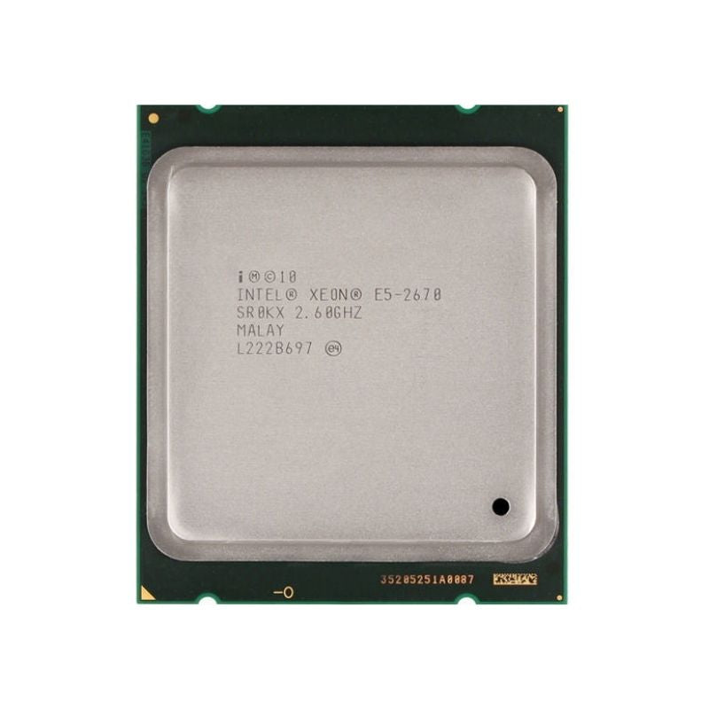 Intel Xeon E5-2670 Processor, 8 Cores, 16 Threads, 2.6 GHz (3.3 GHz Turbo), LGA 2011, 20MB Cache - Server CPU