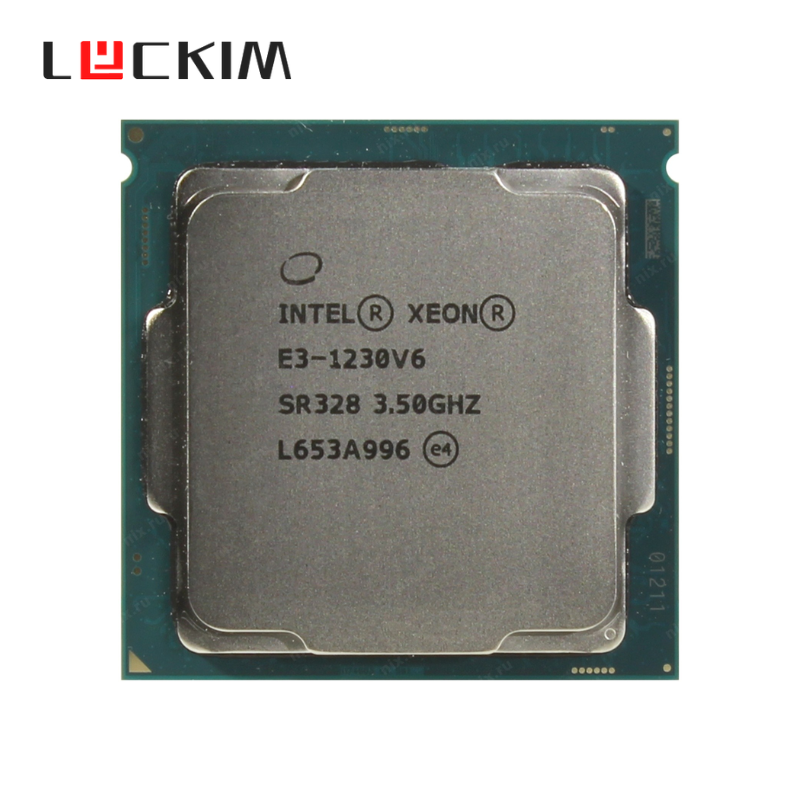 Intel Xeon E3-1230 v6 Processor, 4 Cores, 8 Threads, 3.5 GHz (4.0 GHz Turbo), LGA 1151, 8MB Cache - Server CPU