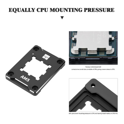 AM5 CPU Holder (black) - Universal Desktop CPU Stand, Adjustable Design, for AM5 Socket and Compatible CPUs