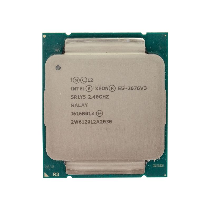 Intel Xeon E5-2676 v3 Processor, 12 Cores, 24 Threads, 2.4 GHz (3.3 GHz Turbo), LGA 2011-3, 30MB Cache - High-Performance Server CPU