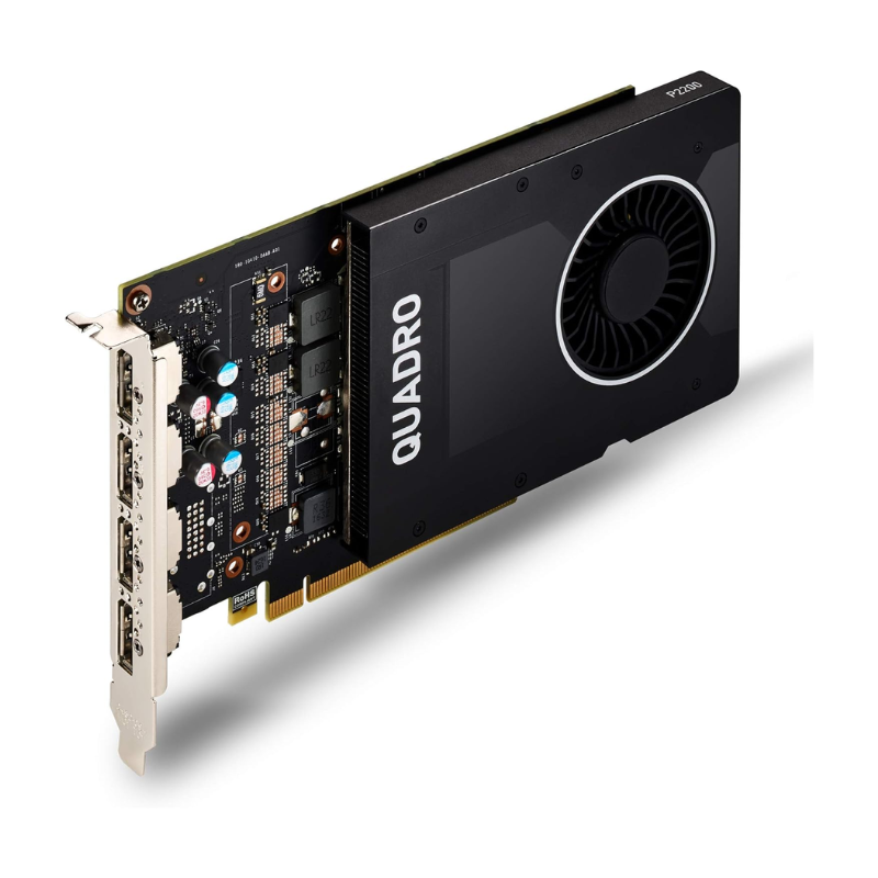 NVIDIA Quadro P2200 Graphics Card, 5 GB GDDR5X, 160-bit Memory Interface, 1280 CUDA Cores, PCIe 3.0 x16