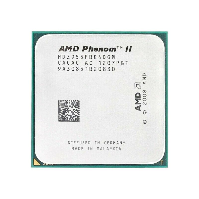 AMD Phenom II X4 955 Processor, 4 Cores, 3.2 GHz, Socket AM3, 8MB Cache - Desktop CPU