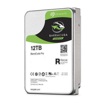 Seagate BarraCuda Pro 12TB Hard Drive, 3.5-Inch, 7200 RPM, SATA 6Gb/s, 256MB Cache,HDD