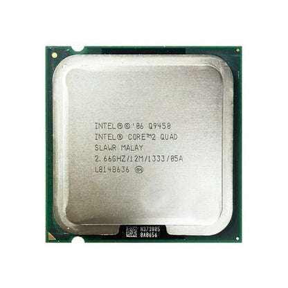 Intel Core 2 Quad Q9450 Processor, 4 Cores, 4 Threads, 2.66 GHz, LGA 775, 12MB Cache - Desktop CPU