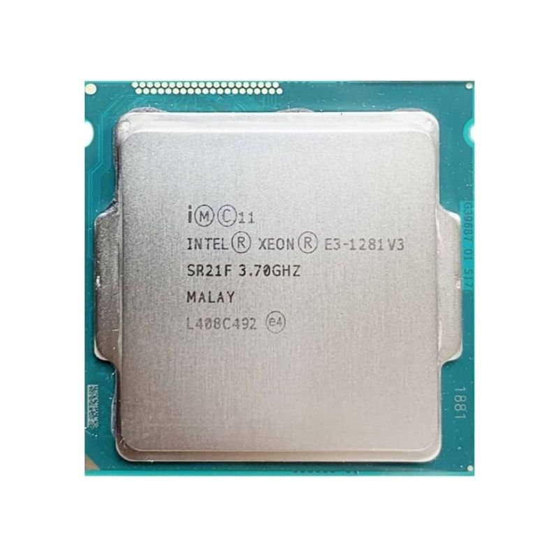 Intel Xeon E3-1281 v3 Processor, 4 Cores, 8 Threads, 3.6 GHz (4.0 GHz Turbo), LGA 1150, 8MB Cache - Server CPU