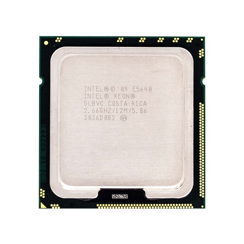 Intel Xeon E5640 Processor, 6 Cores, 12 Threads, 2.66 GHz (2.80 GHz Turbo), LGA 1366, 12MB Cache - Server CPU