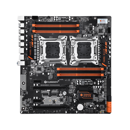 HUANANZHI X79 DUAL-8D Motherboard, Intel C602 Chipset, LGA 2011 Socket, 8 x DDR3 Slots