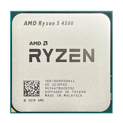 AMD Ryzen 5 4500 Processor, 6 Cores, 12 Threads, 3.6 GHz (4.1 GHz Turbo), AM4, 11MB Cache - Desktop CPU