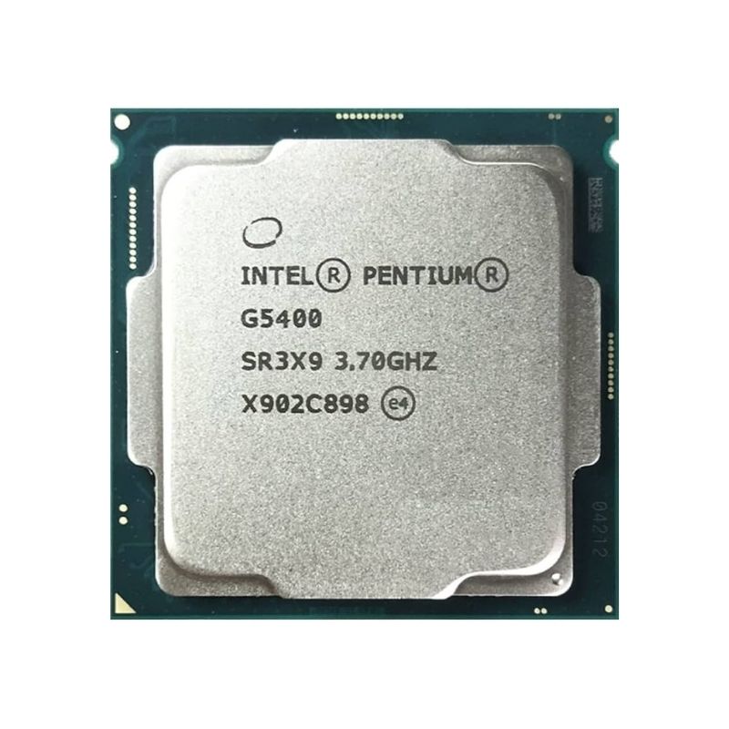 Intel Pentium Gold G5400 Processor, 2 Cores, 4 Threads, 3.7 GHz, LGA 1151, 4MB Cache - Desktop CPU