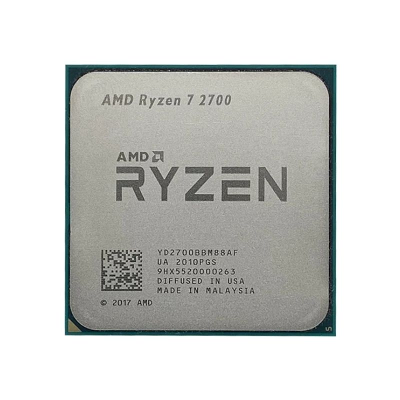 AMD Ryzen 7 2700 Processor, 8 Cores, 16 Threads, 3.2 GHz (4.1 GHz Turbo), AM4, 20MB Cache - Desktop CPU