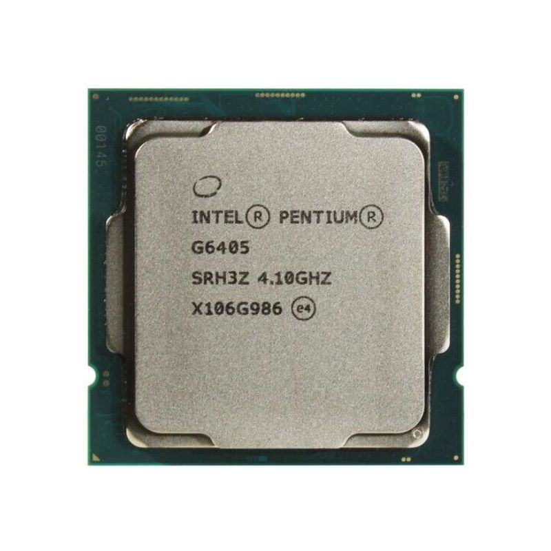 Intel Pentium Gold G6405 Processor, 2 Cores, 4 Threads, 4.0 GHz, LGA 1200, 4MB Cache - Desktop CPU