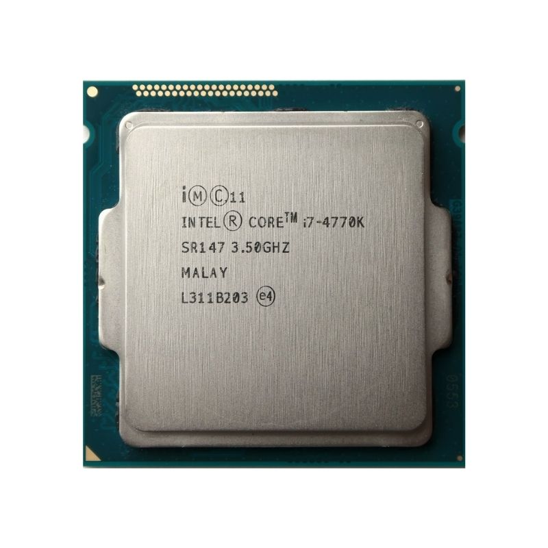 Intel Core i7-4770K Processor, 4 Cores, 8 Threads, 3.5 GHz (3.9 GHz Turbo), LGA 1150, 8MB Cache - Unlocked Desktop CPU