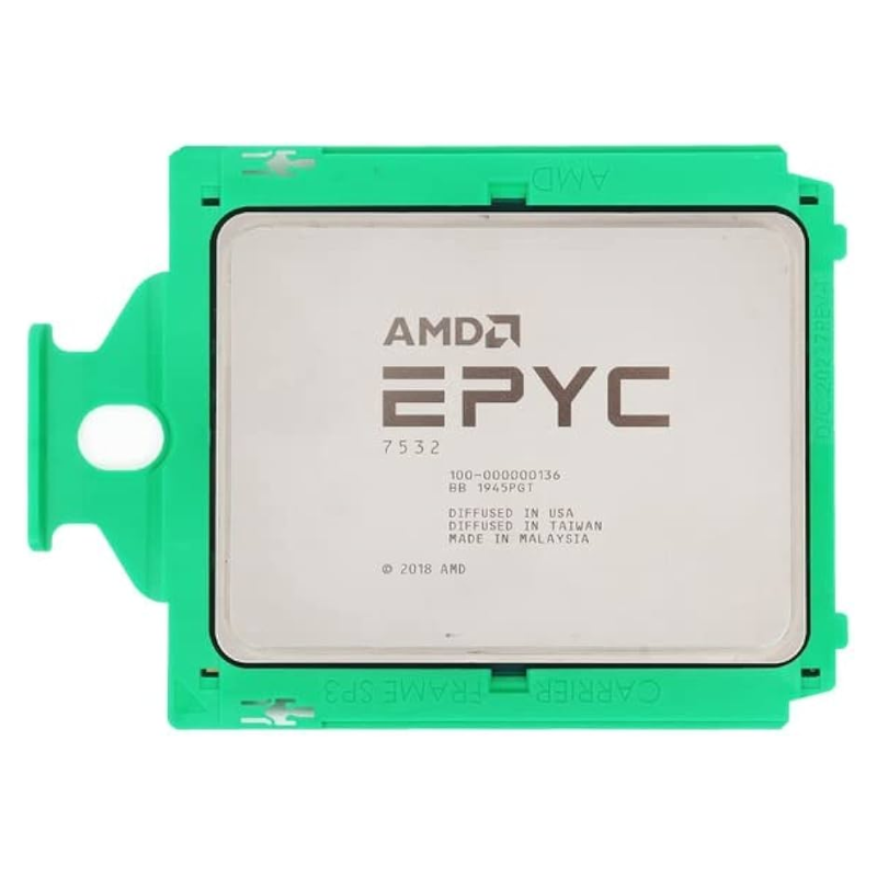 AMD EPYC 7532 Processor, 32 Cores, 64 Threads, 2.4 GHz, Socket SP3, 128MB Cache - Server CPU