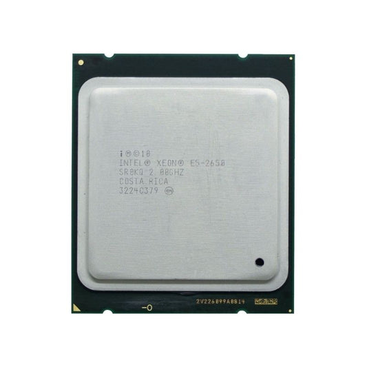 Intel Xeon E5-2650 Processor, 8 Cores, 16 Threads, 2.0 GHz (2.8 GHz Turbo), LGA 2011, 20MB Cache - Server CPU