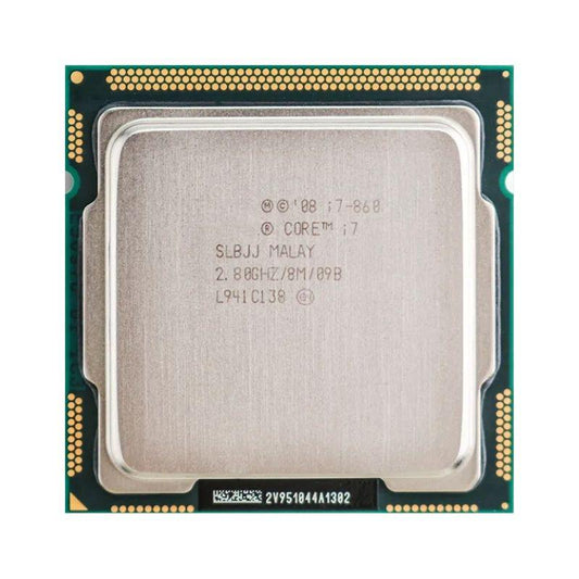 Intel Core i7-860 Processor, 4 Cores, 8 Threads, 2.8 GHz (3.46 GHz Turbo), LGA 1156, 8MB Cache - Desktop CPU