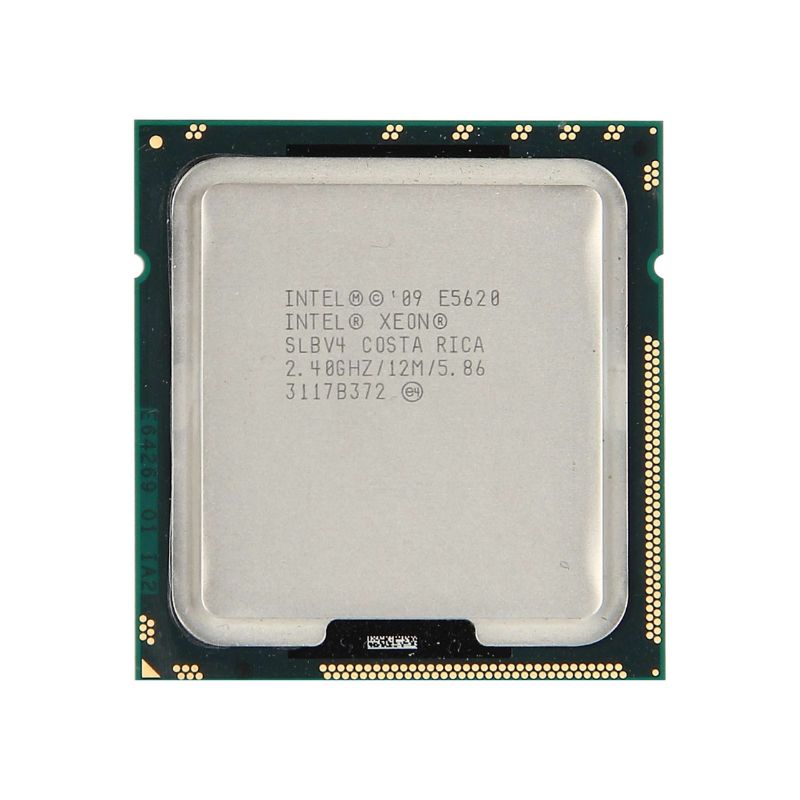 Intel Xeon E5620 Processor, 4 Cores, 8 Threads, 2.66 GHz, LGA 1366, 12MB Cache - Server CPU