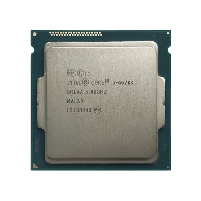 Intel Core i5-4670K Processor, 4 Cores, 4 Threads, 3.4 GHz (3.8 GHz Turbo), LGA 1150, 6MB Cache - Desktop CPU