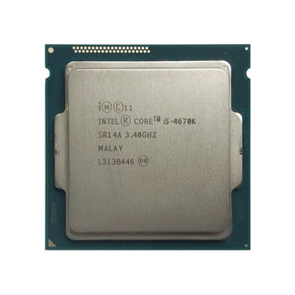 Intel Core i5-4670K Processor, 4 Cores, 4 Threads, 3.4 GHz (3.8 GHz Turbo), LGA 1150, 6MB Cache - Desktop CPU