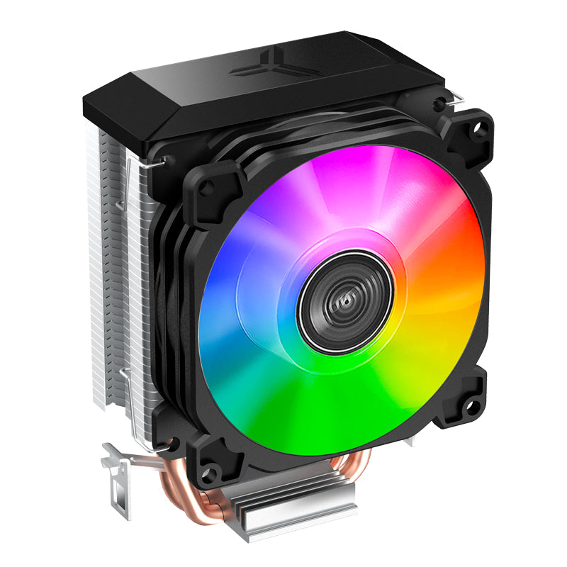 JONSBO CR1200E CPU Cooler, 120mm PWM Fan, Aluminum & Copper Heat Sink, 800-1800 RPM, 75 CFM, Black