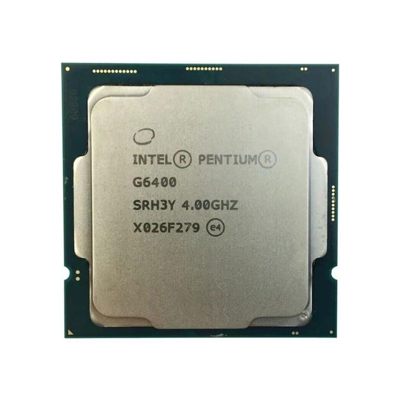 Intel Core G6400 Processor, 2 Cores, 4 Threads, 4.0 GHz, LGA 1200, 4MB Cache - Desktop CPU