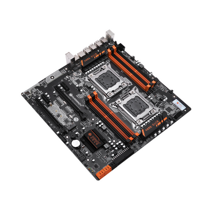 HUANANZHI X79 DUAL-8D Motherboard, Intel C602 Chipset, LGA 2011 Socket, 8 x DDR3 Slots