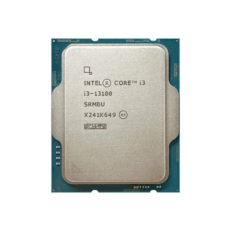 Intel Core i3-13100 Processor, 4 Cores, 8 Threads, 3.4 GHz (4.5 GHz Turbo), LGA 1700, 12MB Cache - Desktop CPU