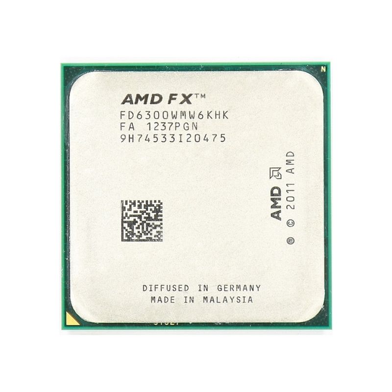 AMD FX-6300 Processor, 6 Cores, 3.5 GHz (4.1 GHz Turbo), AM3+ Socket, 8MB Cache - Desktop CPU