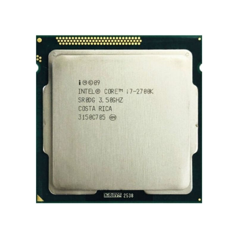 Intel Core i7-2700K Processor, 4 Cores, 8 Threads, 3.5 GHz (3.9 GHz Turbo), LGA 1155, 8MB Cache - Desktop CPU