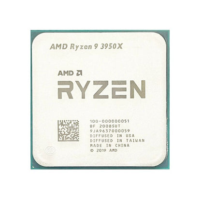 AMD Ryzen 9 3950X Processor, 16 Cores, 32 Threads, 3.5 GHz (4.7 GHz Turbo), AM4, 64MB Cache - Desktop CPU