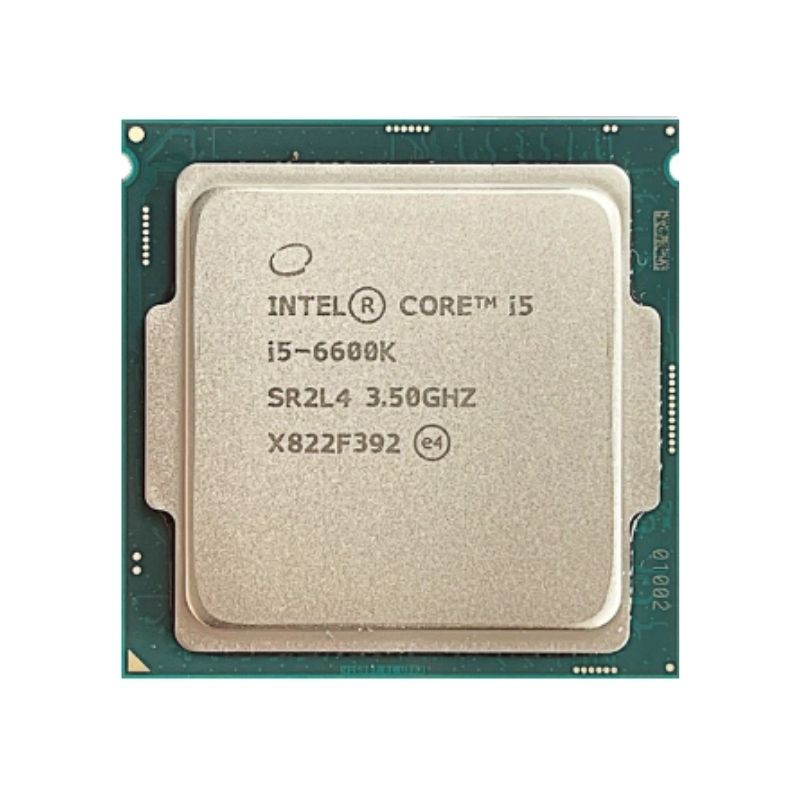 Intel Core i5-6600K Processor, 4 Cores, 4 Threads, 3.5 GHz (3.9 GHz Turbo), LGA 1151, 6MB Cache - Desktop CPU