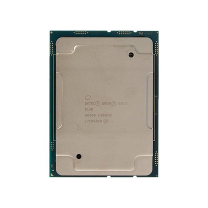 Intel Xeon Gold 6138 Processor, 20 Cores, 40 Threads, 2.0 GHz (3.7 GHz Turbo), LGA 3647, 27.5MB Cache - Server CPU