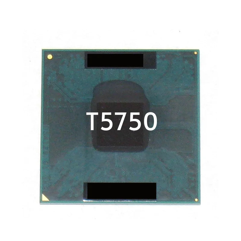 Intel Core 2 Duo T5750 Processor, 2 Cores, 2 Threads, 2.0 GHz, Socket P, 1MB Cache - Laptop CPU