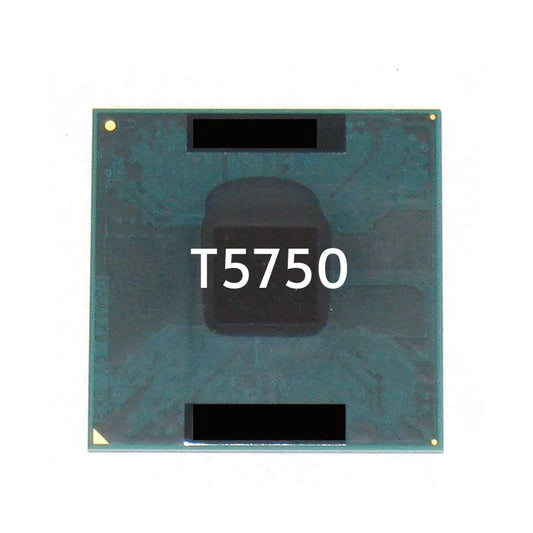 Intel Core 2 Duo T5750 Processor, 2 Cores, 2 Threads, 2.0 GHz, Socket P, 1MB Cache - Laptop CPU