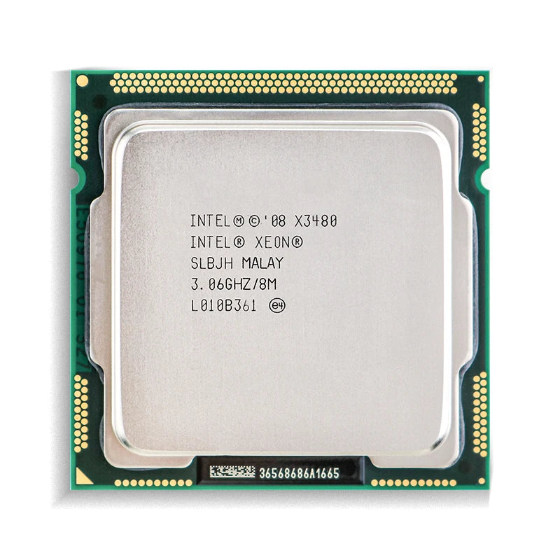 Intel Xeon X3480 Processor, 4 Cores, 8 Threads, 3.06 GHz, LGA 1156, 8MB Cache - Server CPU