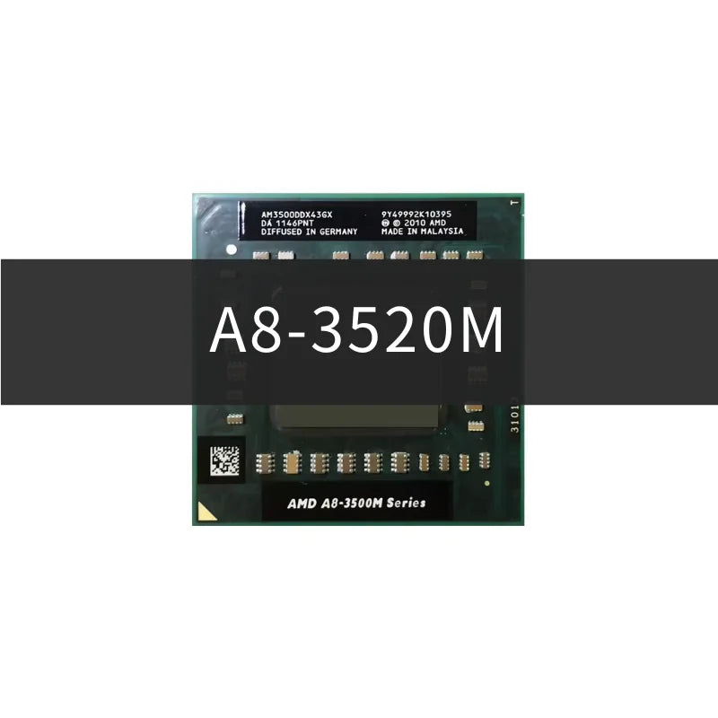 AMD A8-3520M Processor, 4 Cores, 1.6 GHz, FS1 Socket, 4MB Cache - Laptop CPU