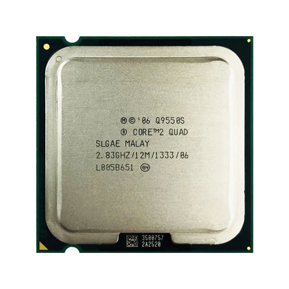 Intel Core 2 Quad Q9550S Processor, 4 Cores, 4 Threads, 2.83 GHz, LGA 775, 12MB Cache - Desktop CPU