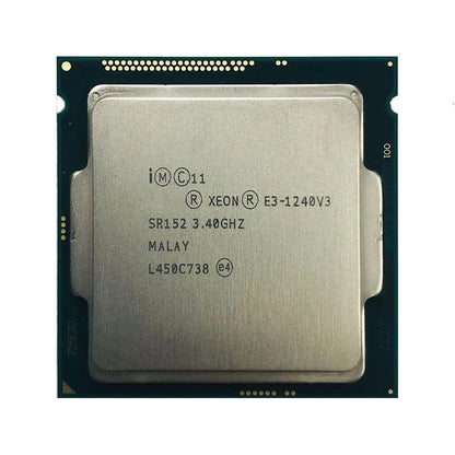 Intel Xeon E3-1240 v3 Processor, 4 Cores, 8 Threads, 3.4 GHz (3.8 GHz Turbo), LGA 1150, 8MB Cache - Server CPU