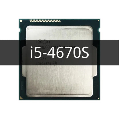 Intel Core i5-4670S Processor, 4 Cores, 4 Threads, 3.1 GHz (3.7 GHz Turbo), LGA 1150, 6MB Cache - Desktop CPU