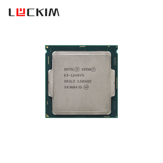 Intel Xeon E3-1240 v5 Processor, 4 Cores, 8 Threads, 3.5 GHz (3.9 GHz Turbo), LGA 1151, 8MB Cache - Server CPU