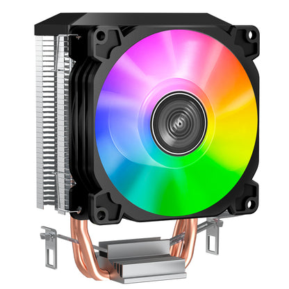 JONSBO CR1200E CPU Cooler, 120mm PWM Fan, Aluminum & Copper Heat Sink, 800-1800 RPM, 75 CFM, Black