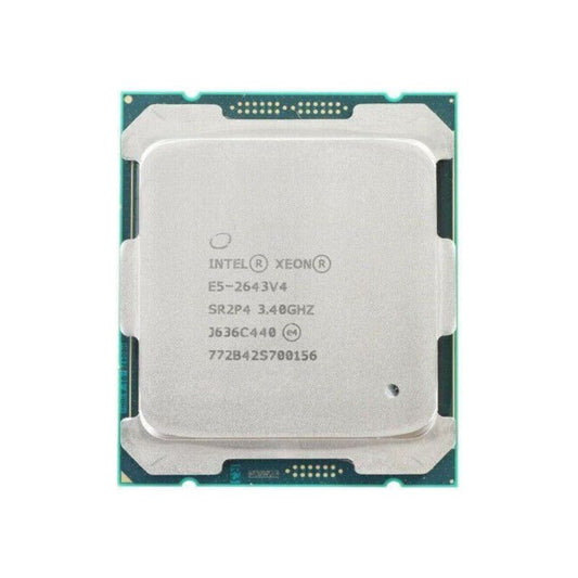 Intel Xeon E5-2643 v4 Processor, 6 Cores, 12 Threads, 3.4 GHz (3.7 GHz Turbo), LGA 2011-3, 20MB Cache - Server CPU