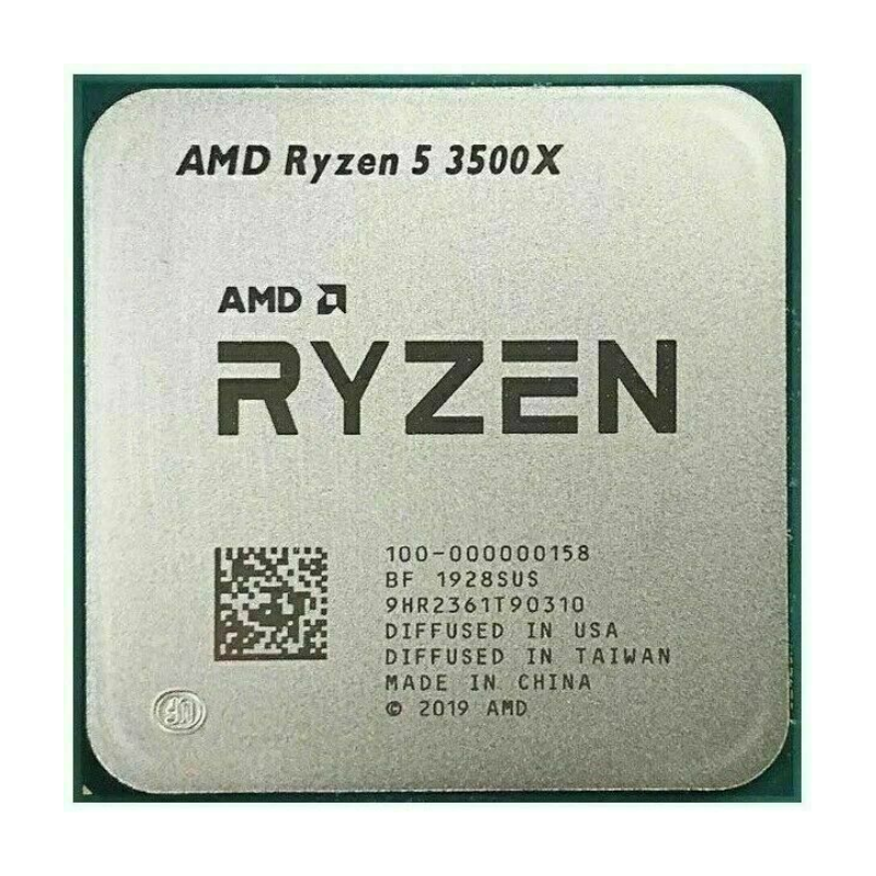 AMD Ryzen 5 3500X Processor, 6 Cores, 6 Threads, 3.6 GHz (4.1 GHz Turbo), AM4, 32MB Cache - Desktop CPU