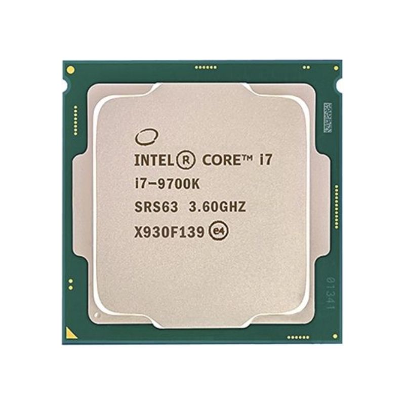 Intel Core i7-9700K Processor, 8 Cores, 8 Threads, 3.6 GHz (4.9 GHz Turbo), LGA 1151, 12MB Cache - Desktop CPU