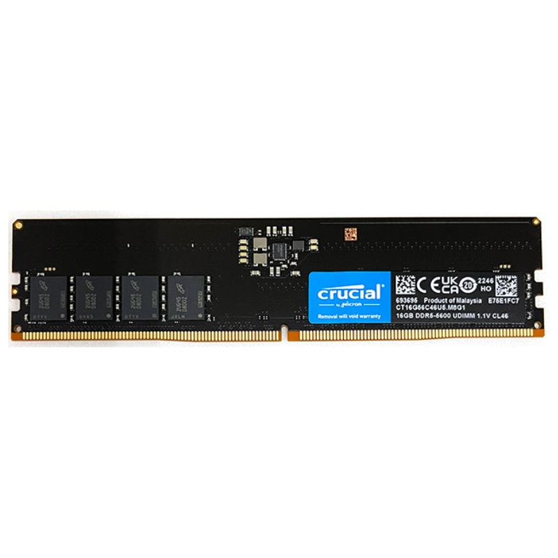 CRUCIAL Desktop DDR5 16GB 5600MHz Memory Module, PC5-44800, CL40, Unbuffered, DIMM