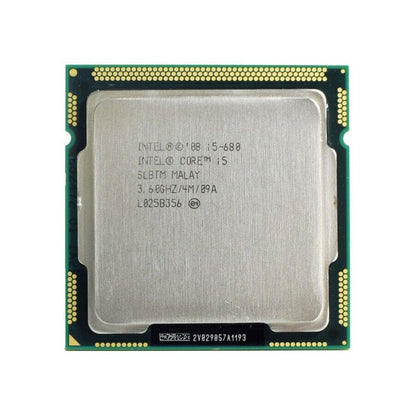 Intel Core i5-680 Processor, 2 Cores, 4 Threads, 3.6 GHz (3.8 GHz Turbo), LGA 1156, 4MB Cache - Desktop CPU