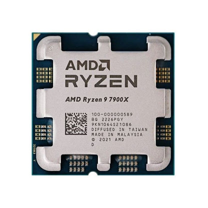 AMD Ryzen 9 7900X Processor, 12 Cores, 24 Threads, 4.7 GHz (5.6 GHz Turbo), AM5 Socket, 76MB Cache - Desktop CPU