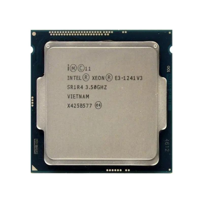 Intel Xeon E3-1241 v3 Processor, 4 Cores, 8 Threads, 3.5 GHz (3.9 GHz Turbo), LGA 1150, 8MB Cache - Server CPU