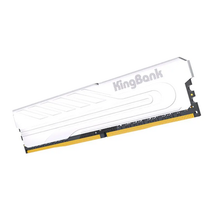 Kingbank Desktop DDR4 Silver 8GB 3200MHz RAM, PC4-25600, CL16, Non-ECC, Unbuffered, Silver, DIMM