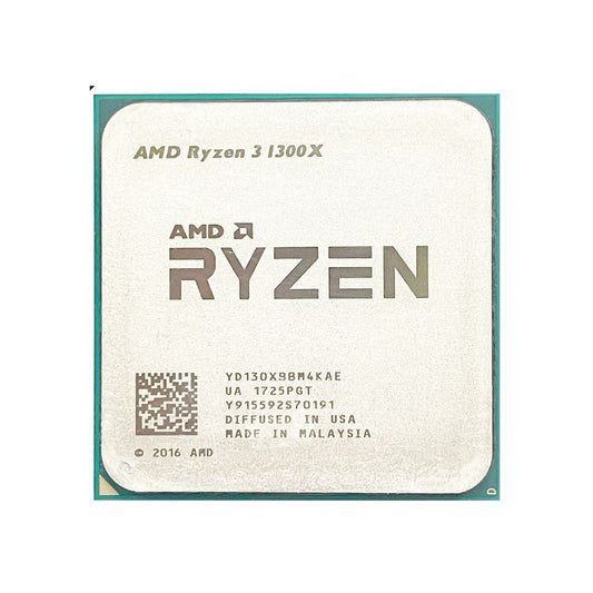 AMD Ryzen 3 1300X Processor, 4 Cores, 4 Threads, 3.5 GHz (3.7 GHz Turbo), AM4, 10MB Cache - Desktop CPU